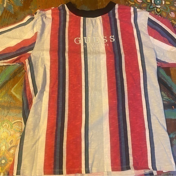 Really Clean Classic Guess Originals Los Angeles Striped Shirt Size Small - Picture 1 of 8